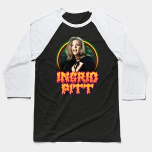 Ingrid Pitt Vintage Baseball T-Shirt